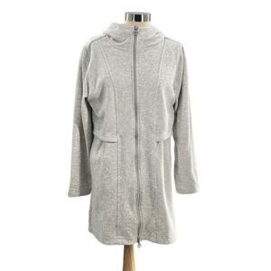 Athleta Gray Hooded Jacket
